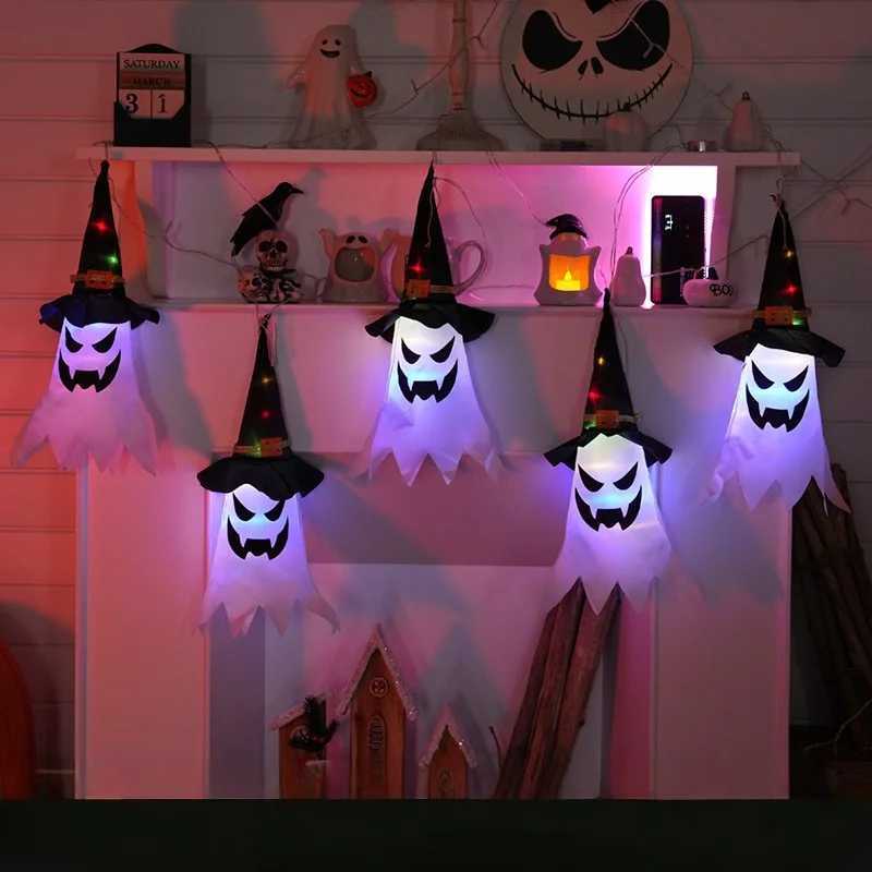Halloween Pumpkin Ghost Decoration Scene Arrangement Pumpkin Lantern Emit Light Accessories Outdoor Decoration Light C250919