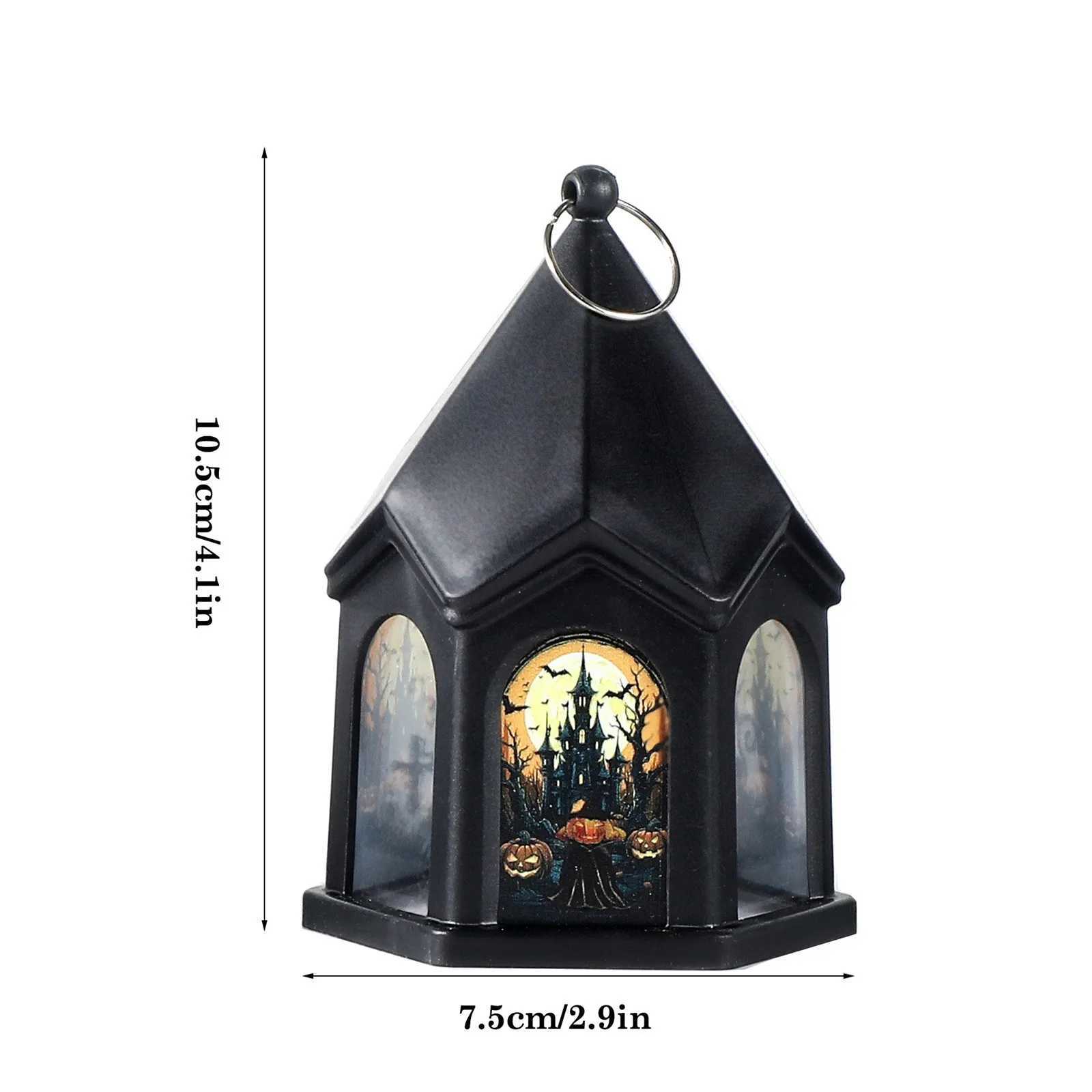 Halloween Castle Style Pumpkin Lantern ChildrenS HandHeld Halloween Lantern Ornaments Halloween Decoration Pendant Props C250919