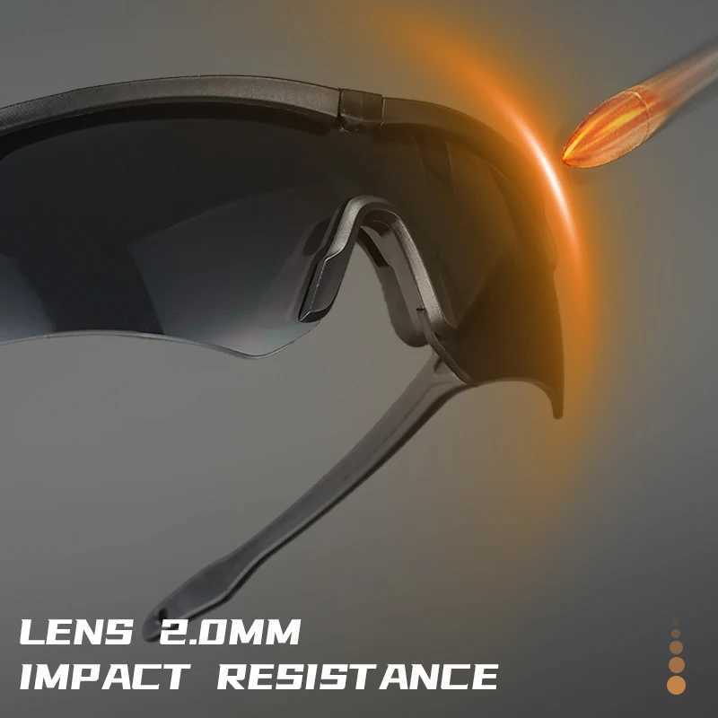 Military Tactical Goggles CS Windproof Shooting Glasses Thick HD 3 Lens Motocross Motorcycle Mountaineering Safe Glasses J250919