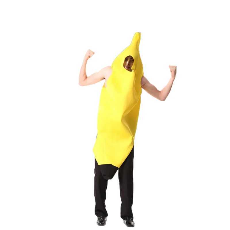 ChildAdult Unisex Fun Banana Set Yellow Costume Light Halloween Fruit Fancy Party Holiday Dance Dress Costume L250918