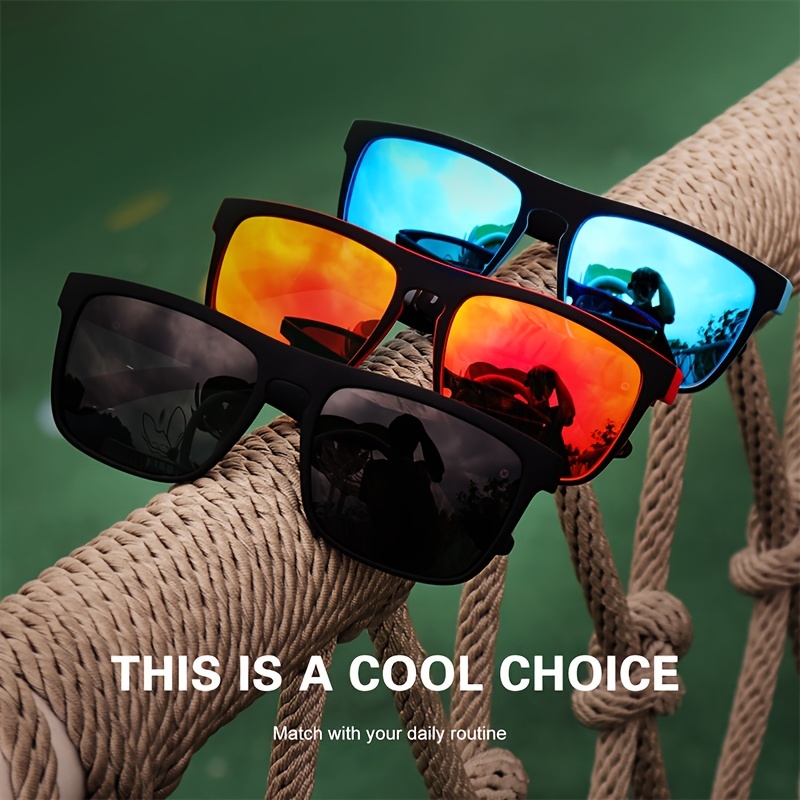 Free Shipping Fashion Vintage Square Polarized Sunglasses Men Women Driving Fishing Luxury Brand Designer Sun Glasses Driver's Eyewear UV400