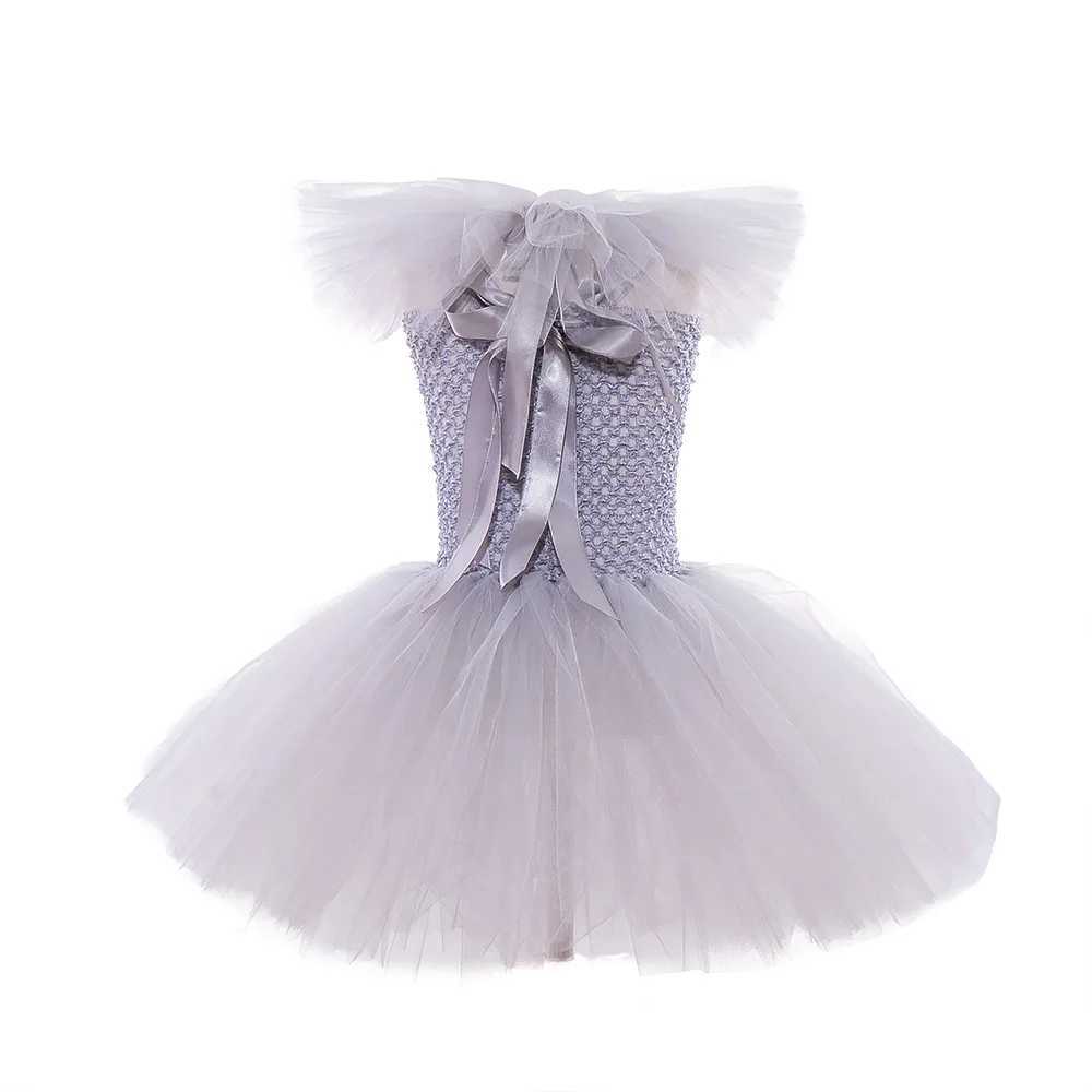 Halloween Girls Pennywise Tutu Dress Kids Cosplay Scary Gray Clown Costume Girl Carnival Party Dress Up Clothing L250918