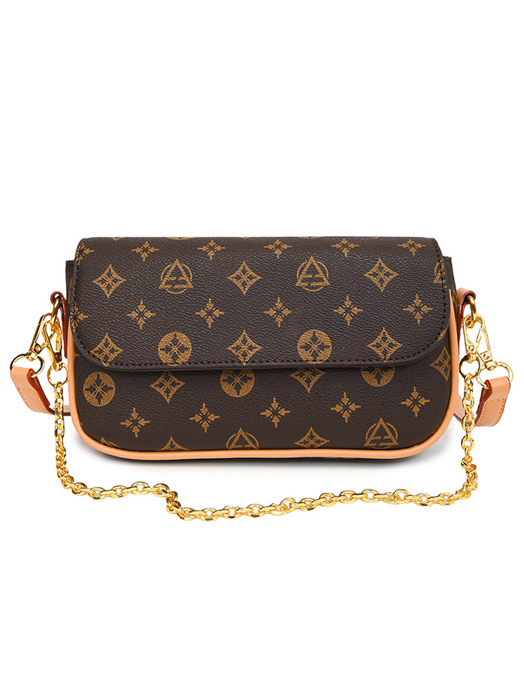 Free shipping designer bags for womens shoulder bags brown Fashionable Versatile Retro European American Shoulder Crossbody Bag