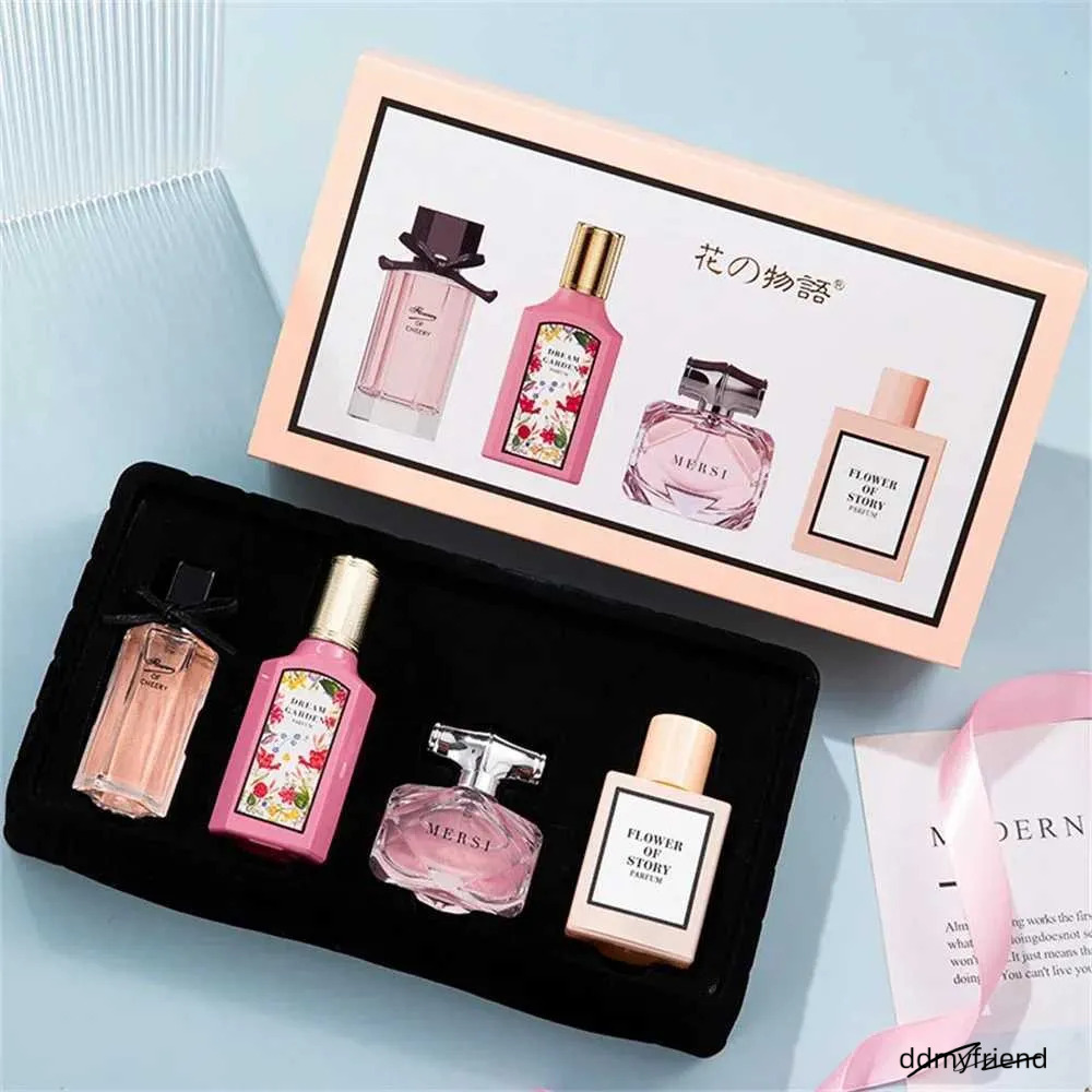 High Quality Women Perfume 110Ml Gift Box Four Piece Set Eau De Parfum Floral Scent Lasting Fragrance Perfumes Mujer Originalesxj250530 ddmyfriend