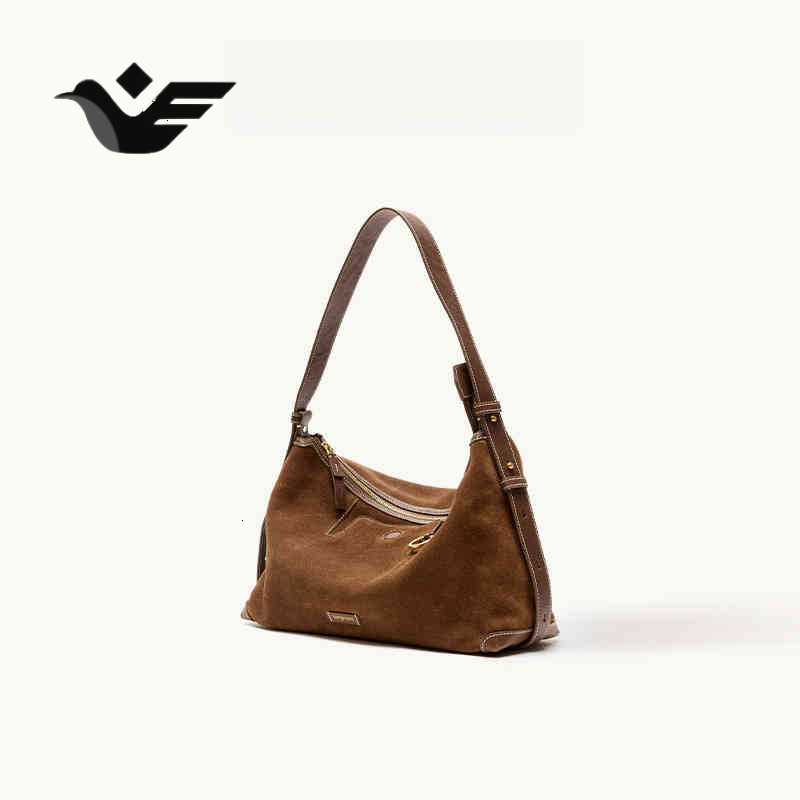 Feiyan Free Shipping New Designer Bag 2025 High-quality Trendy Shallow Bag Suede Underarm Bag Multifunctional Casual Women's Dumpling Bag
