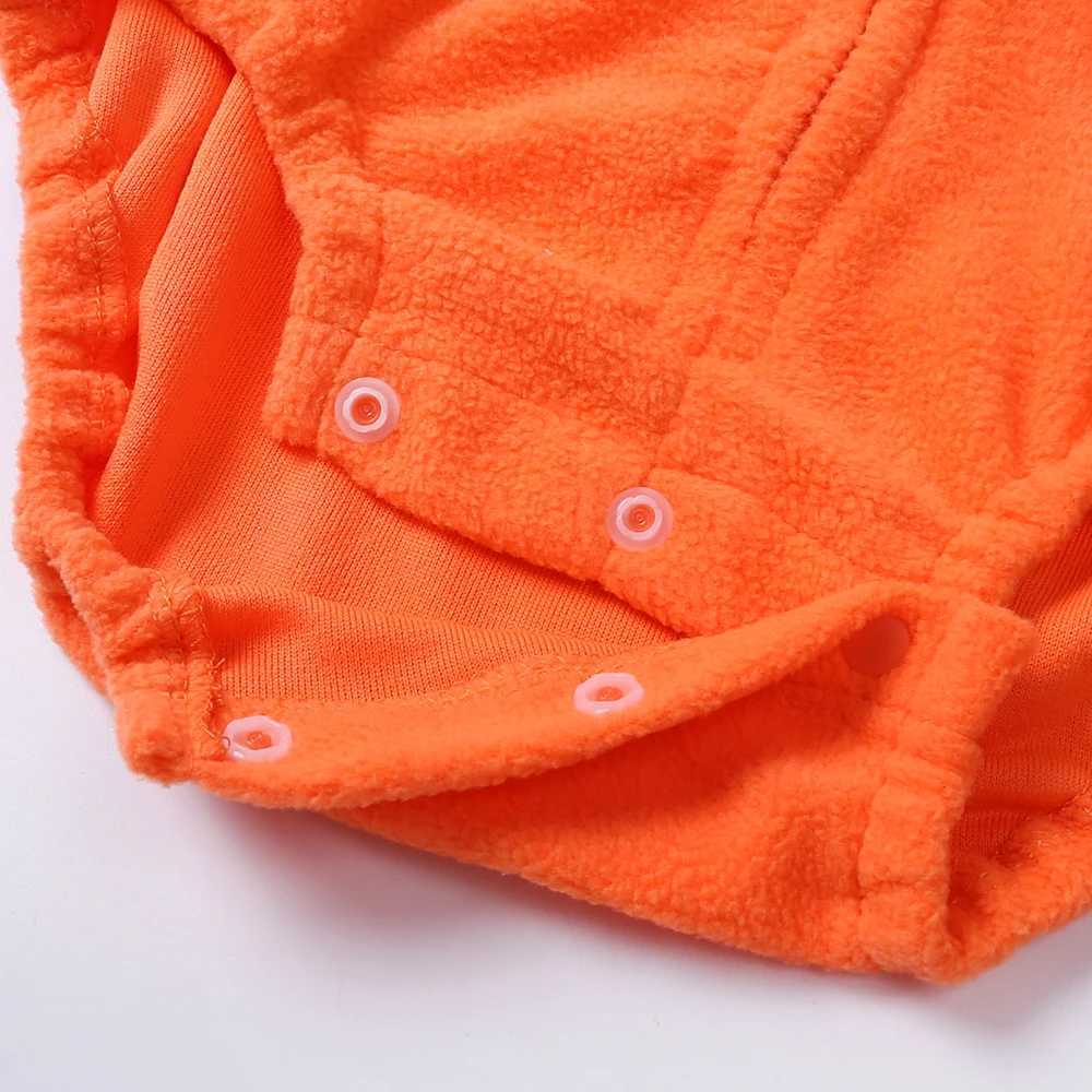 2025 Halloween Cosplay Costume Baby Girls Boys Pumpkin Hooded Romper Infant Fleece OnesieStriped Pants Sets Toddler Clothes L250918