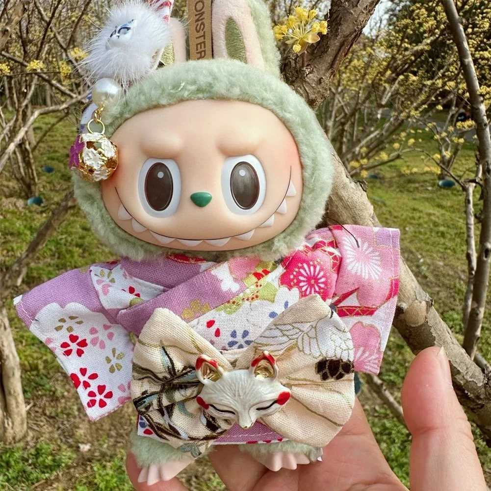 Japanese Style Doll Kimono Set for 1517cm Labubu V1 V2 Dolls Decoration Clothes Accessories C250919