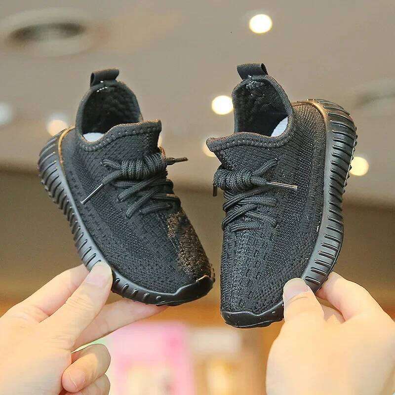 Fashion Children's Woven Outdoor Sneakers Non-slip Kids Soft Soles Girls Boys Running Shoes