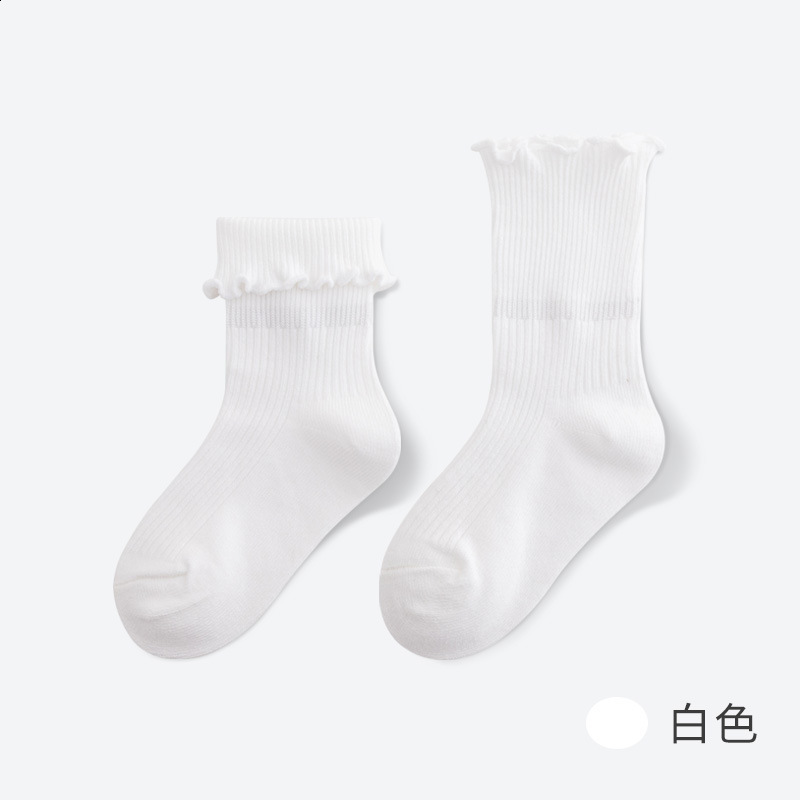 Lace Socks for Girls Cotton Cozy Ruffle Frilly Ankle Baby Girl Princess Kids Dress Pography Props Fashion 240715