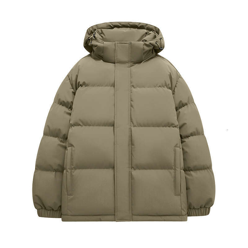 Winter New Down Men Hooded Thickened Couple Puffer Jacket Trendy Loose Fit Warm Cotton Coat