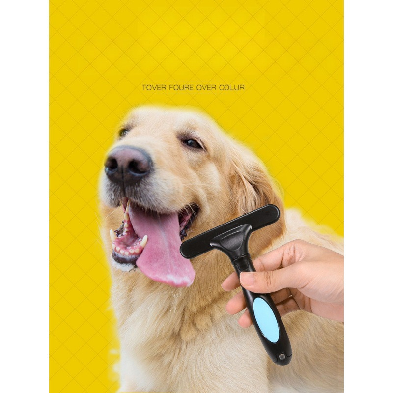 Professional Dog Hair De-Tangler: Dual Purpose Pin Brush + Claw Cleaner Combo