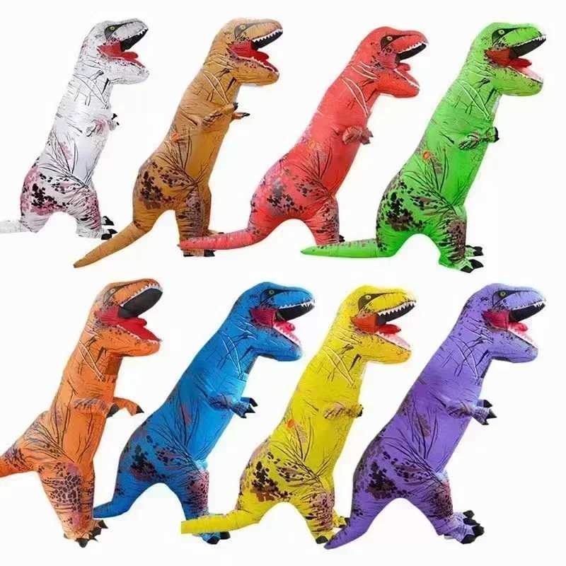 Tyrannosaurus rex inflatable costume mascot Anime Halloween party Cosplay costume Fun dinosaur cartoon costume for adult kids L250918