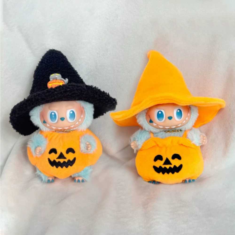Pumpkin Halloween SetChristmas Tree Star Dress for 30 Labubu Doll Outfit Cute Protective Shell Accessories Holiday Gifts C250919