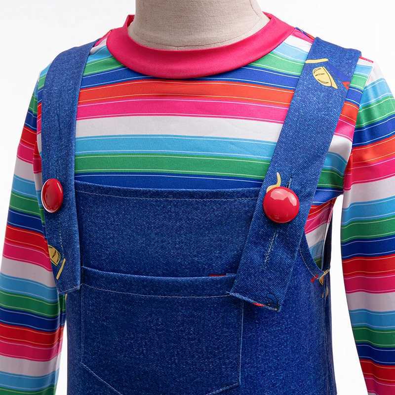 Movie Horror Chucky Halloween Girl Dress Boys Top and Jumpsuits Brothersister Costume Chucky Child PartyToddler KId Gift L250918