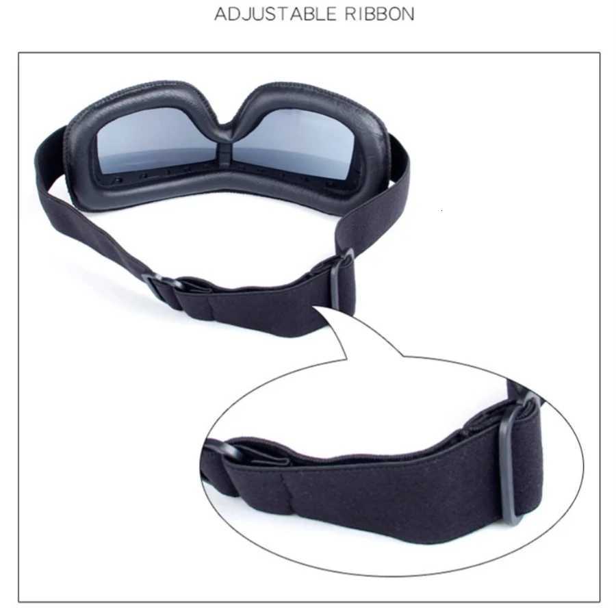 Best Selling Vintage Goggs Motorcyc ather Goggs Glasses Cruiser Folding Goggs Newest Sunglasses Motocross Safety Y250919