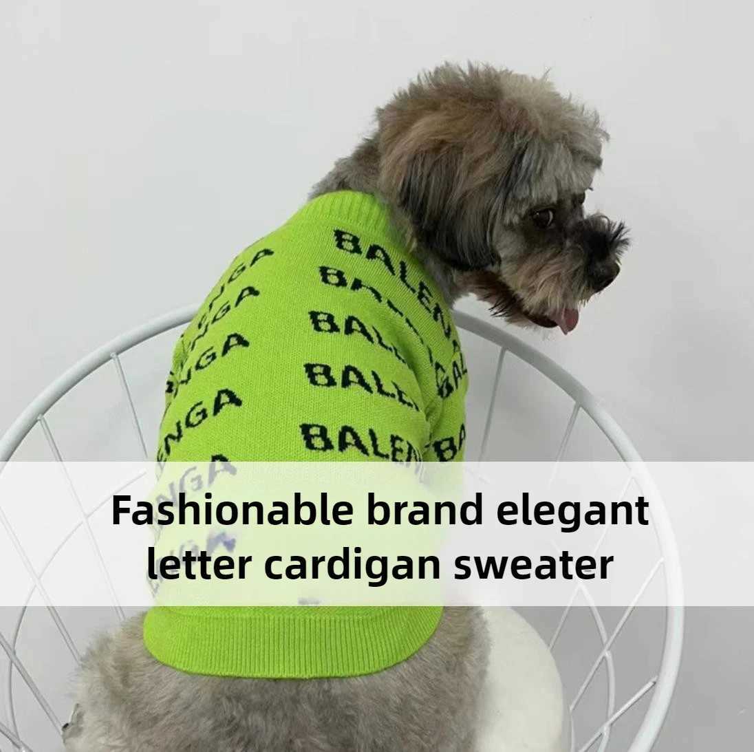 Pet Tide Cc Letter Bear Head Autumn and Winter Warm Teddy Dog Cat Small Dog Sweater Pet Products S25911