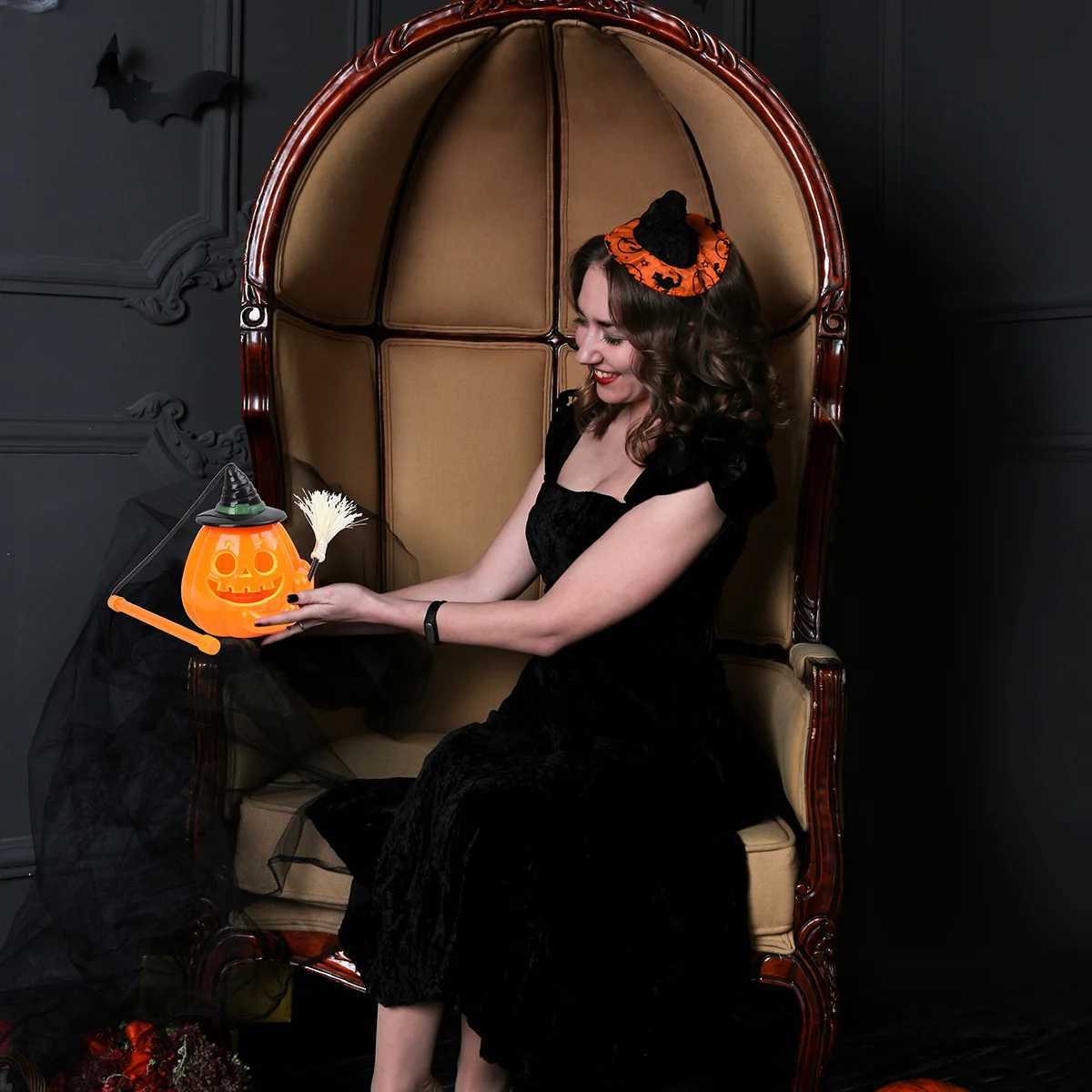 Halloween Glowing Pumpkin Lantern Decorations Light Party Yellow Pp Pumkin Lights C250919