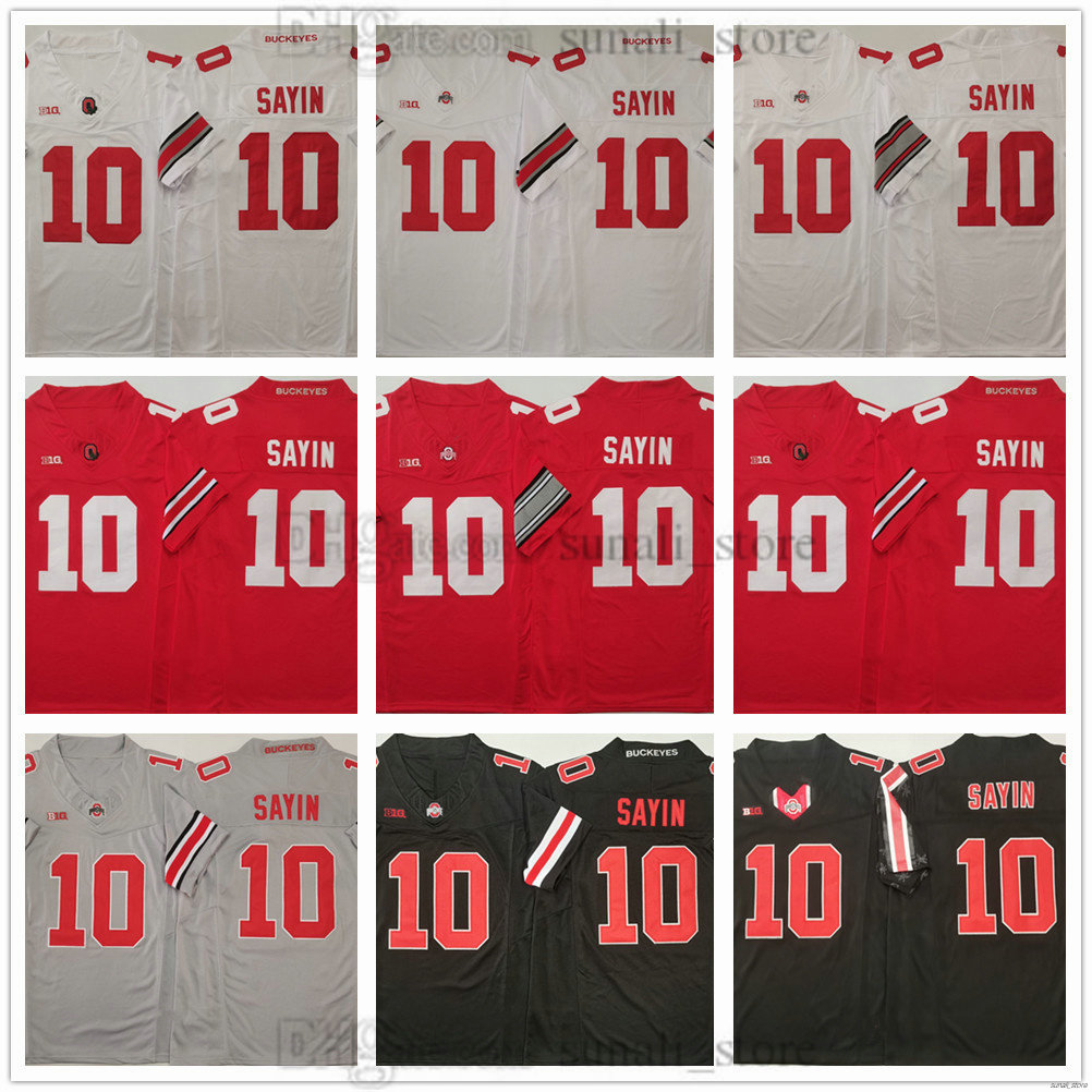 10 Julian Sayin Jerseys 2025-26 Men's Buckeyes College Football 12 CJ Donaldson All Stitched