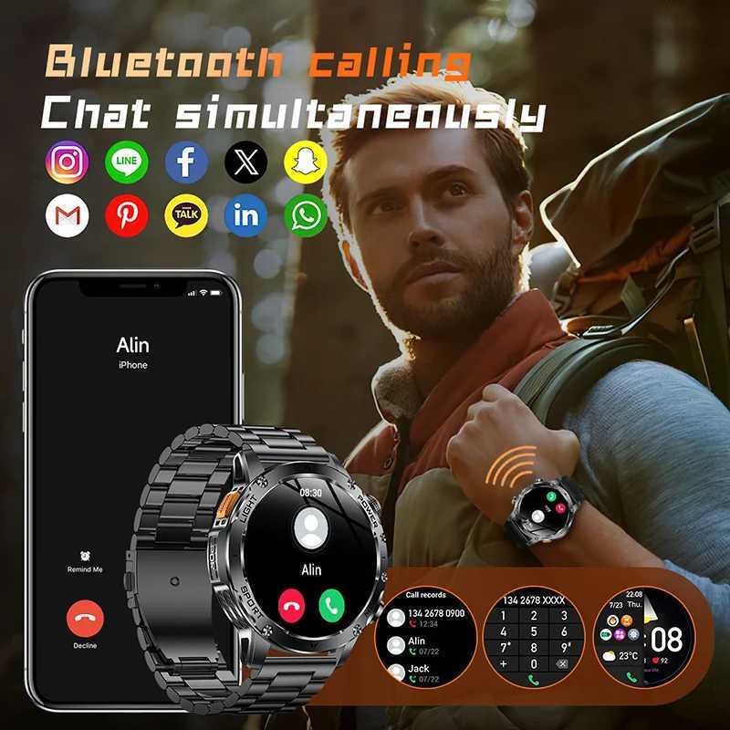 2025 New 1000mAh Battery GPS Smart Watch Men 17 AMOLED Display Sport SmartWatch NFC rate Call 5ATM Waterproof Smartwatch Y250919