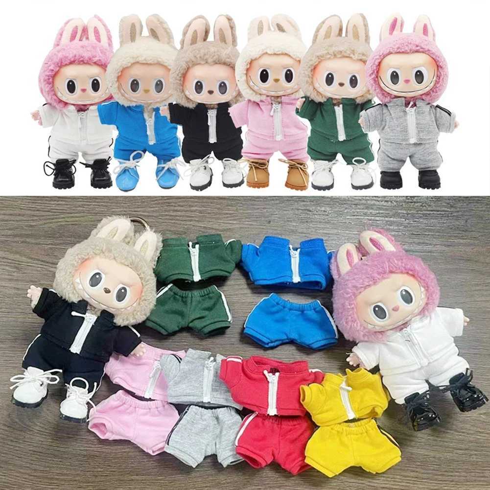ForV1 V2 30 labubu clothes Sports suit Tennis dress up Peaked cap canvas shoes Hooded sweater set For ropa labubu clothes outfi C250919