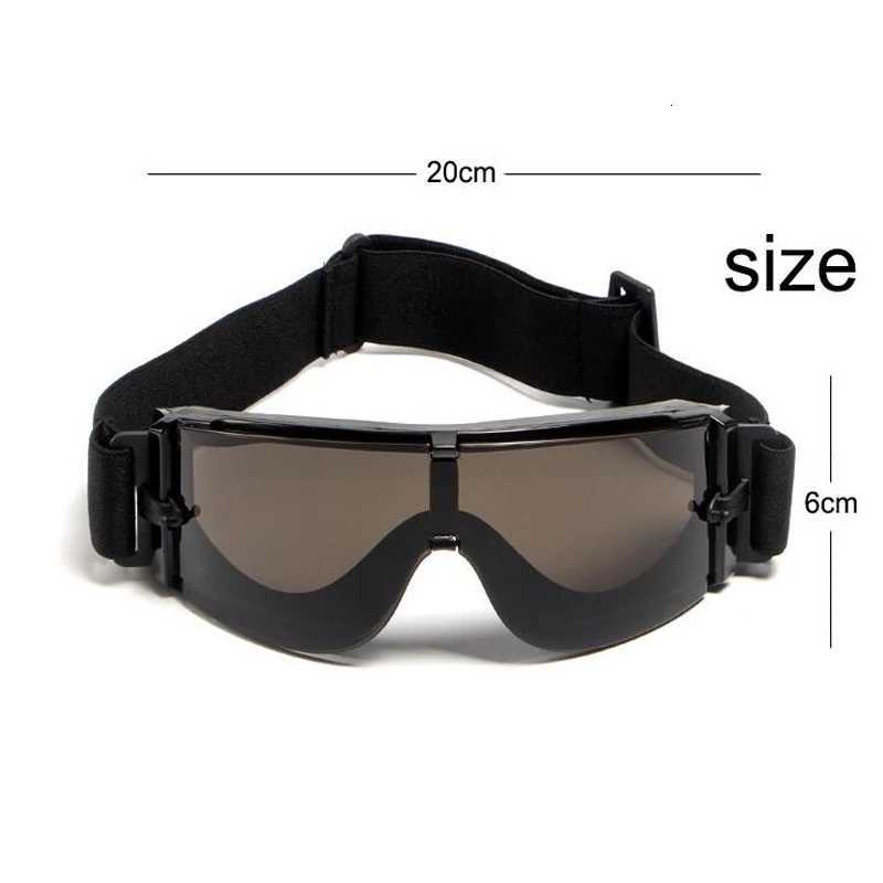 Special Forces Tactical Glasses Bultproof Shooting Goggs X800 Explosion proof War Games Glasses Windproof and Sandproof Y250919