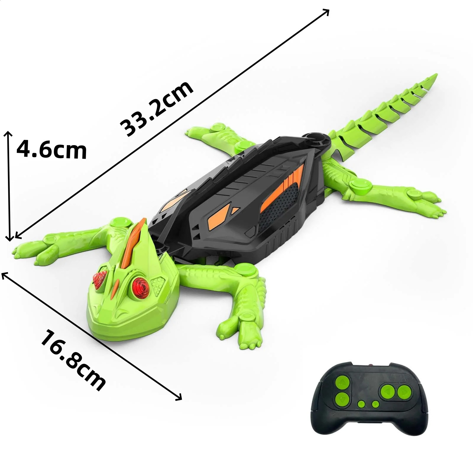 RC Wall Crawler Gecko Rechargeable Remote Control Cockroach Robot Kids Toys Climbs up Walls for Prank Toys Games Halloween gift250918
