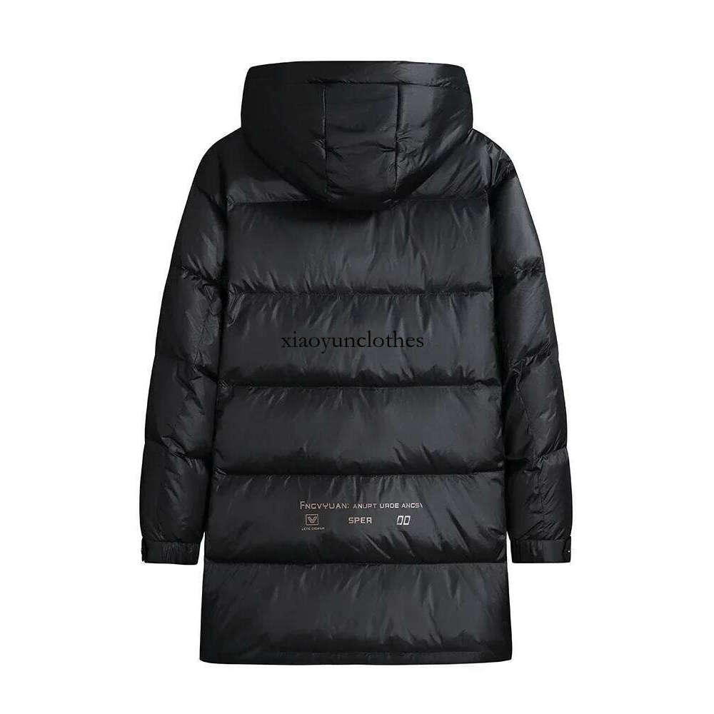 Men 2024 Winter Fashion Long White Duck Jacket Men's Solid Color Hooded Overcoats Male Loose Thicken Warm Down Coats P309