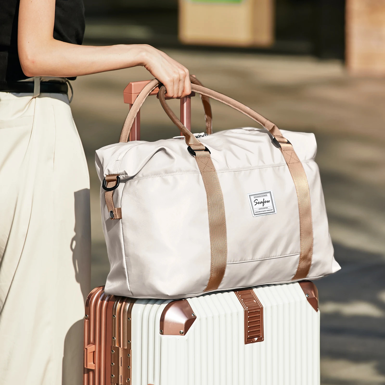 Travel Bag Male Female LargeCapacity Hand Luggage Travel Cabin Aircraft 40x20x25 ShortDistance Travel Weekender Overnight Bag 250918