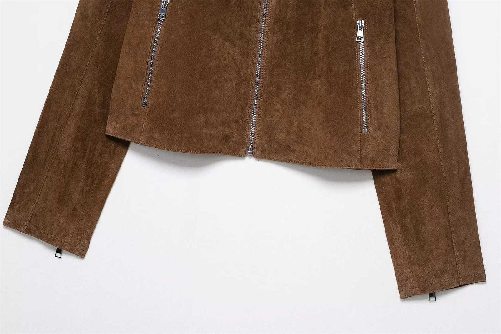 New Arrival 2025 Womens Casual Fashion Genuine Leather Jacket ShortLength Trendy Streetwear for Women Z250918