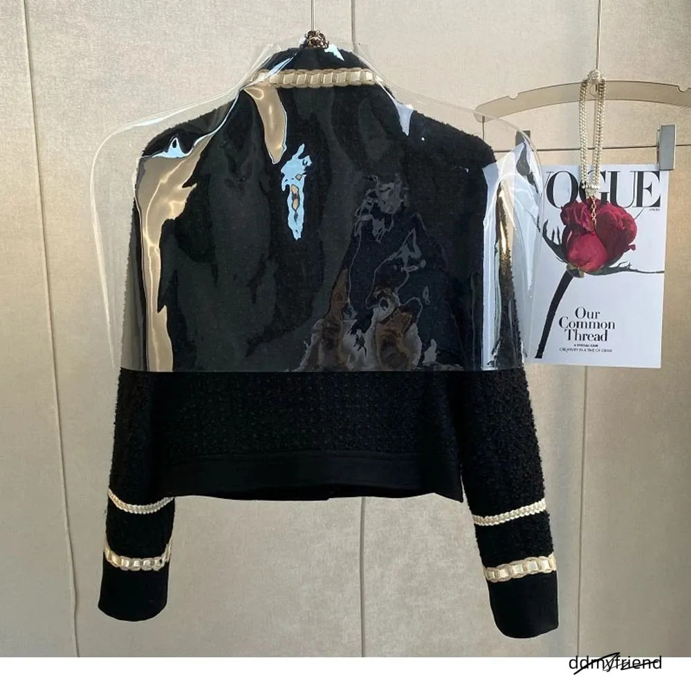 Winter Vintage Small Fragrant Black Tweed Coat Woolen Jacket Two Suit Wrap Hip Mini Skirts Dress Sets Fashion Clothes Women 240708 ddmyfriend