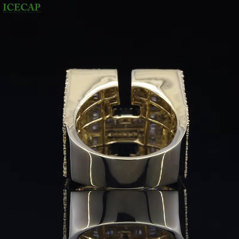 Championship Ring for Men DVVS Moissanite Diamond Gemstone Ring Custom Designer Letter 925 Sterling Silver Hip Hop Ring Jewelry