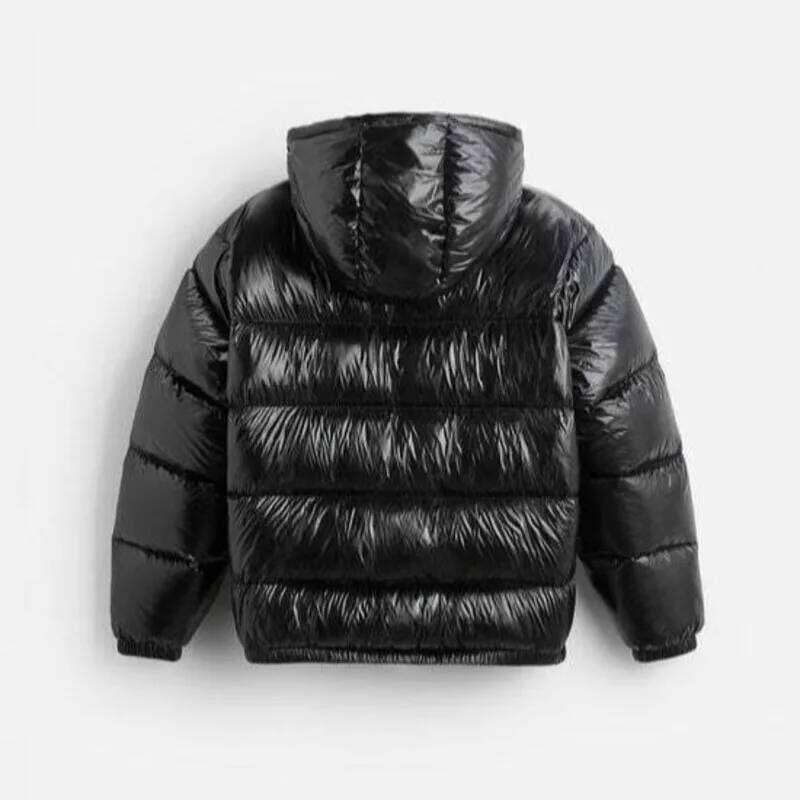 HKSH Autumn Winter New Men's Tide Dark Elegant Simple Padded Coat Hooded Cotton Jacket Casual Ins Fashion Chic Zipper Top HK3588