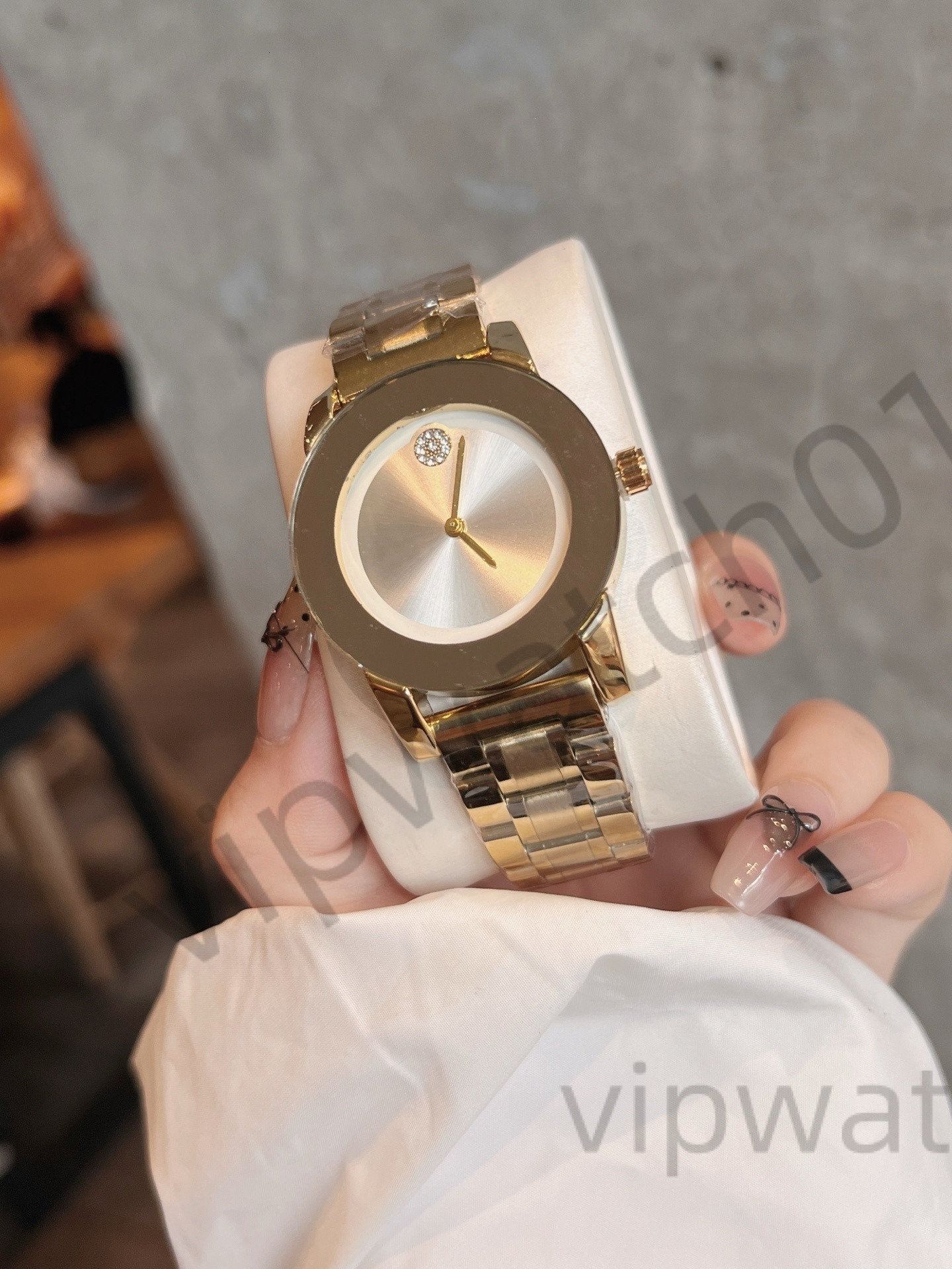 AAA Movadoly Watch designer watch women Luxury Gold Watch 3-Niddles Designer Wristwatches Swiss Quartz Movement Sappire Stainless Steel Band With box ee5