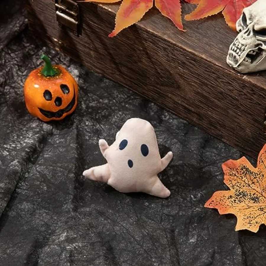 4Pack Halloween Cat Toy Catnip Plush Toys Set Pumpkin Ghost and Skeleton Design Soft and Durable Cat Toys for Halloween Fun Per X250918