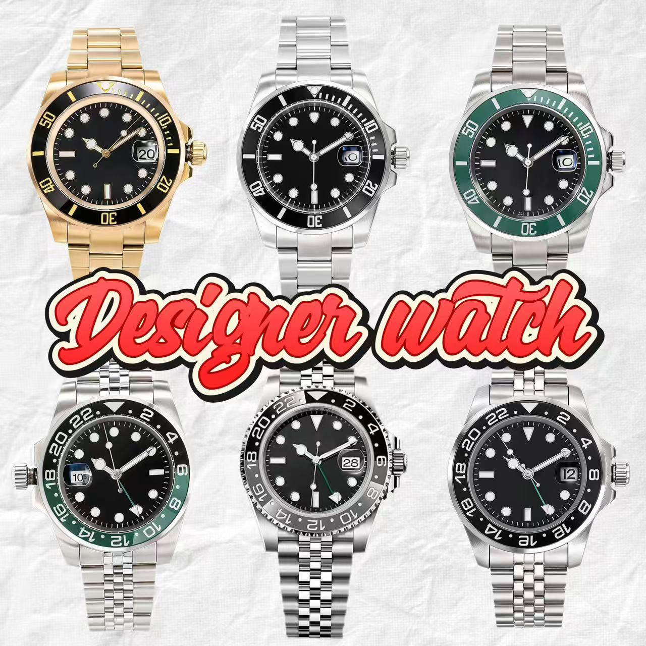 watch mechanical watch designer watch 2813 movement sapphire glass Stainless Steel Strap luminescent watch men with box