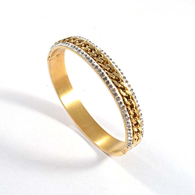 Hot Fashion Women Men Silver Gold Stainless Steel Pink Black White Oil Letter Bangle Bracelets Jewelry