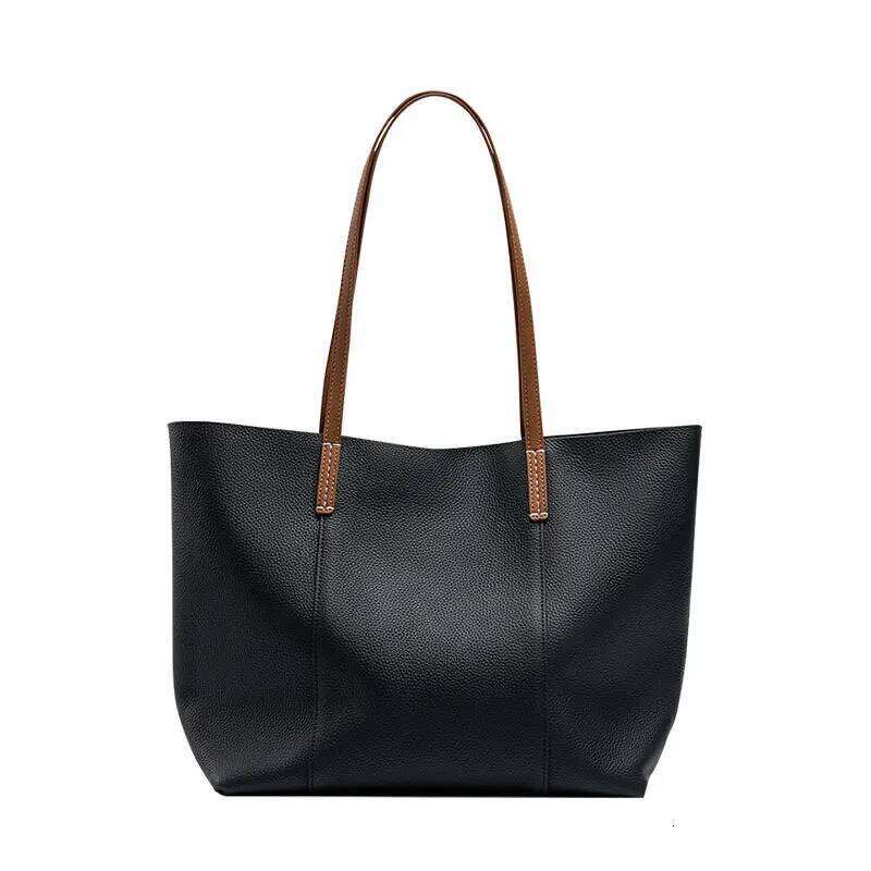 Designer Bag Luxury Bag 100% Genuine Leather Women's Tote Bags Designer Large Capacity Women Shoulder Bag Soft Cowhide Female Handbags 2378