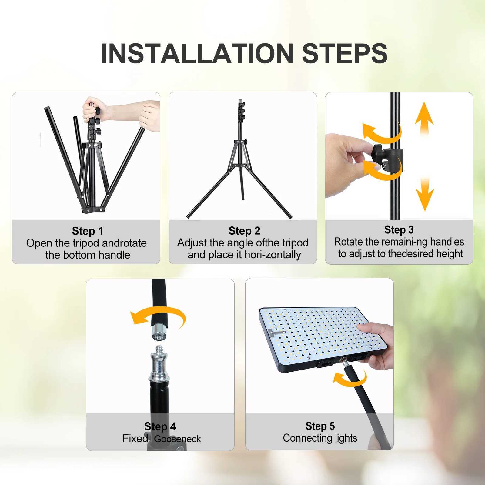 Grow Lights with Stand and Timer FECiDA Tripod Standing Grow Lights for Indoor Plants 2464 Height Adjustable C250919