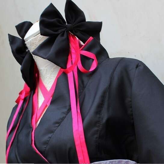 Anime Skillful Girl Will Not Get Hurt Night Cosplay Costume Flutter Sleeve Japanese Kimono