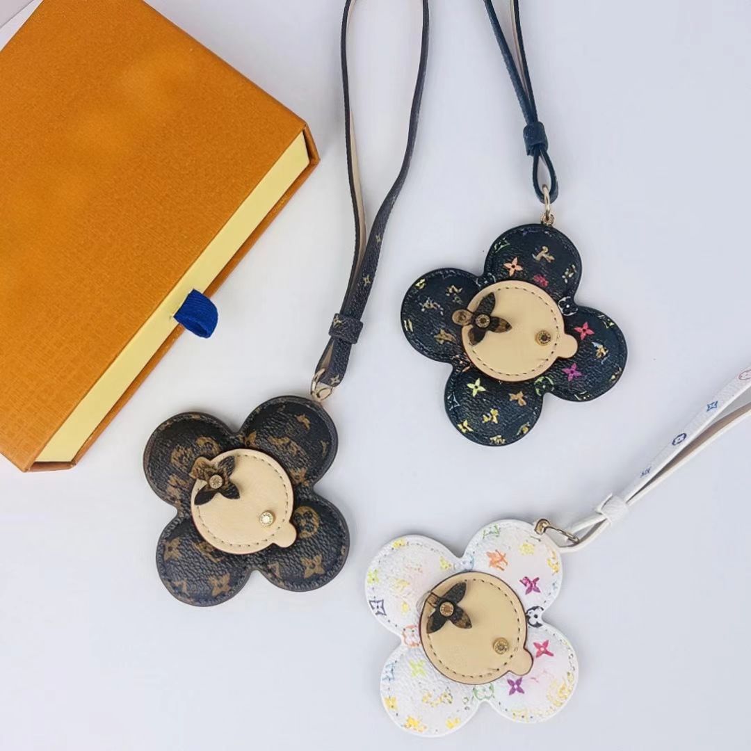 2025 High end Murakami Takashi Series Cherry Printed Keychain Bag Hanging Chain Pendant Car Key Pendant A21136