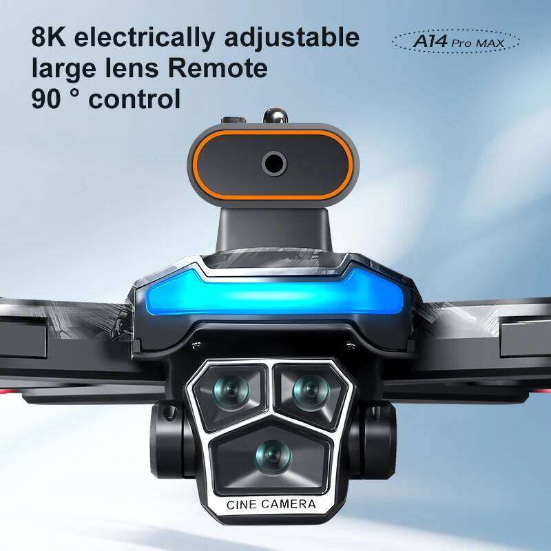 A14pro Max GPS Brushless Three Camera Optical Flow Obstacle Avoidance Foldable Quadcopter RC Distance Drone drone with 4k camera