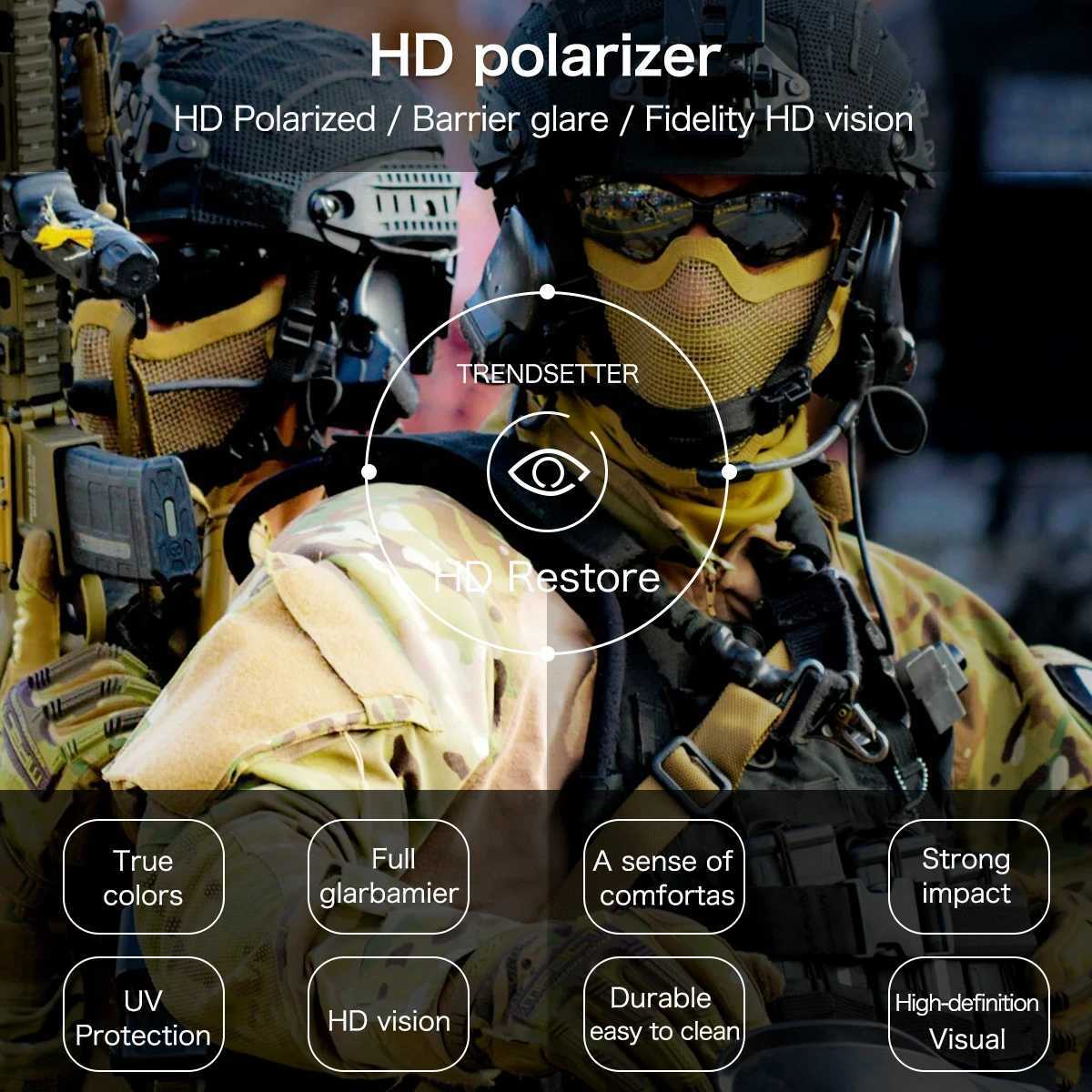 Men Women Army BALLISTIC 30 Protection Military Glasses Paintball Shooting Goggles Tactical MTB Cycling Polarized Sunglasses J250919