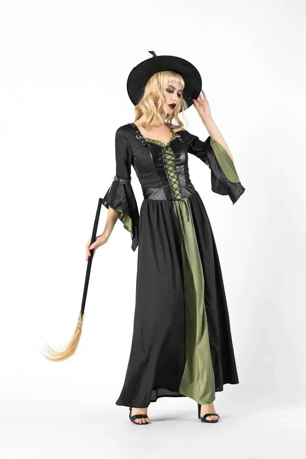 Halloween Witch Vampire Costumes for Women Adult Carnival Party Performance Drama Masquerade Clothing L250918