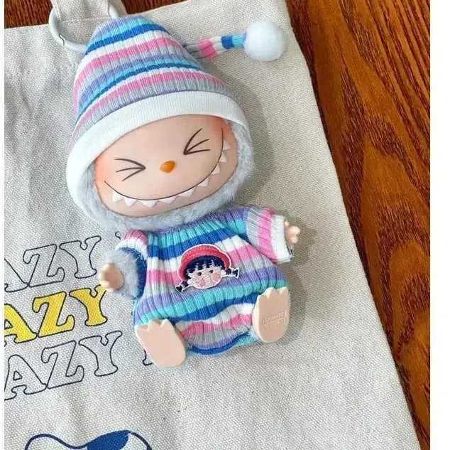 Cute For Labubu Mini DollS Clothes Outfit Accessories For Korea Kpop Exo 1517cm Idol Overalls set Clothing Gift C250919