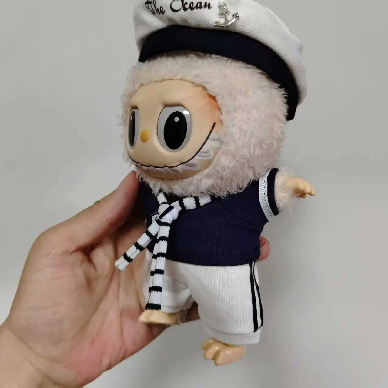 For Labubu Clothes Doll for V1 V2 v3 Doll Clothing Accessories navy police For Labubu Clothes Designer gift C250919
