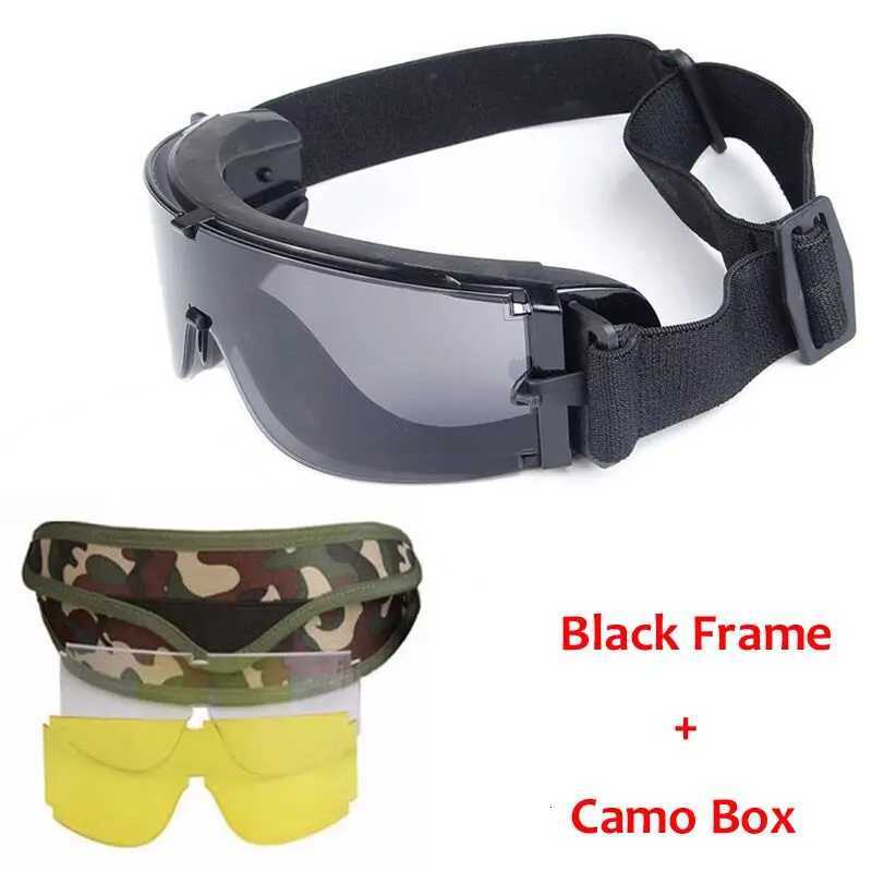 Special Forces Tactical Glasses Bultproof Shooting Goggs X800 Explosion proof War Games Glasses Windproof and Sandproof Y250919