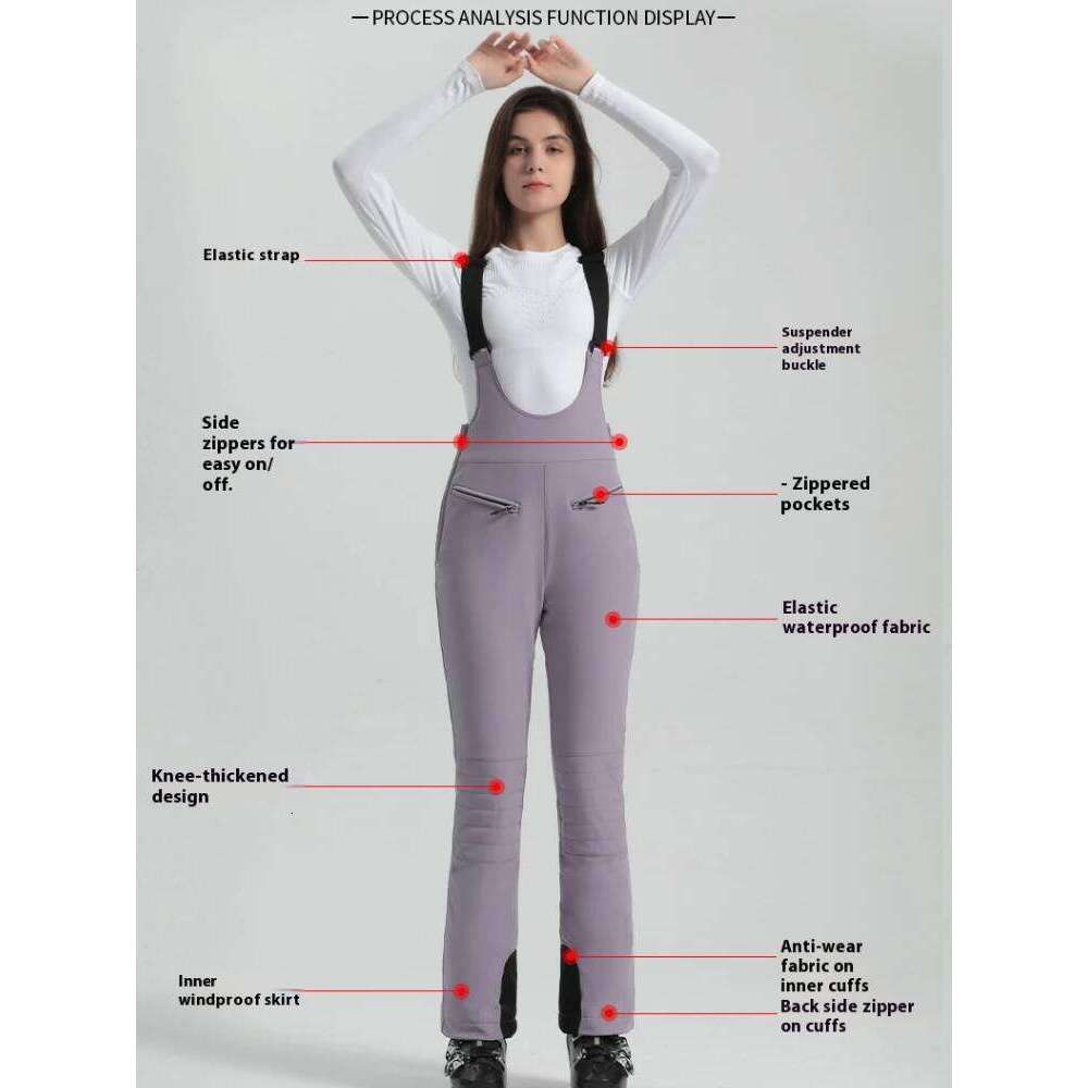 Outdoor Mountain Bib Pants Woman Jumpsuits Women Sport Windproof Warm Hiking Overall Waterproof Ski Overalls