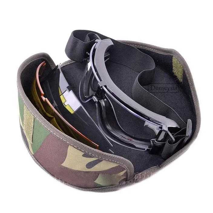 Tactical Goggles Airsoft Paintball CS Game Hunting Windproof Desert 3 Interchangeable Lens Outdoor Shooting Protective Glasses J250919