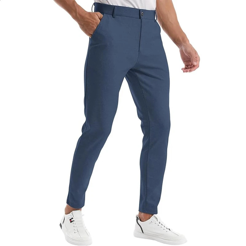 Casual Fashion Pants Men Sportswear Business Suit Pants Track Smart Joggers Sweatpants Black Bottoms Office Trousers For Men 250919