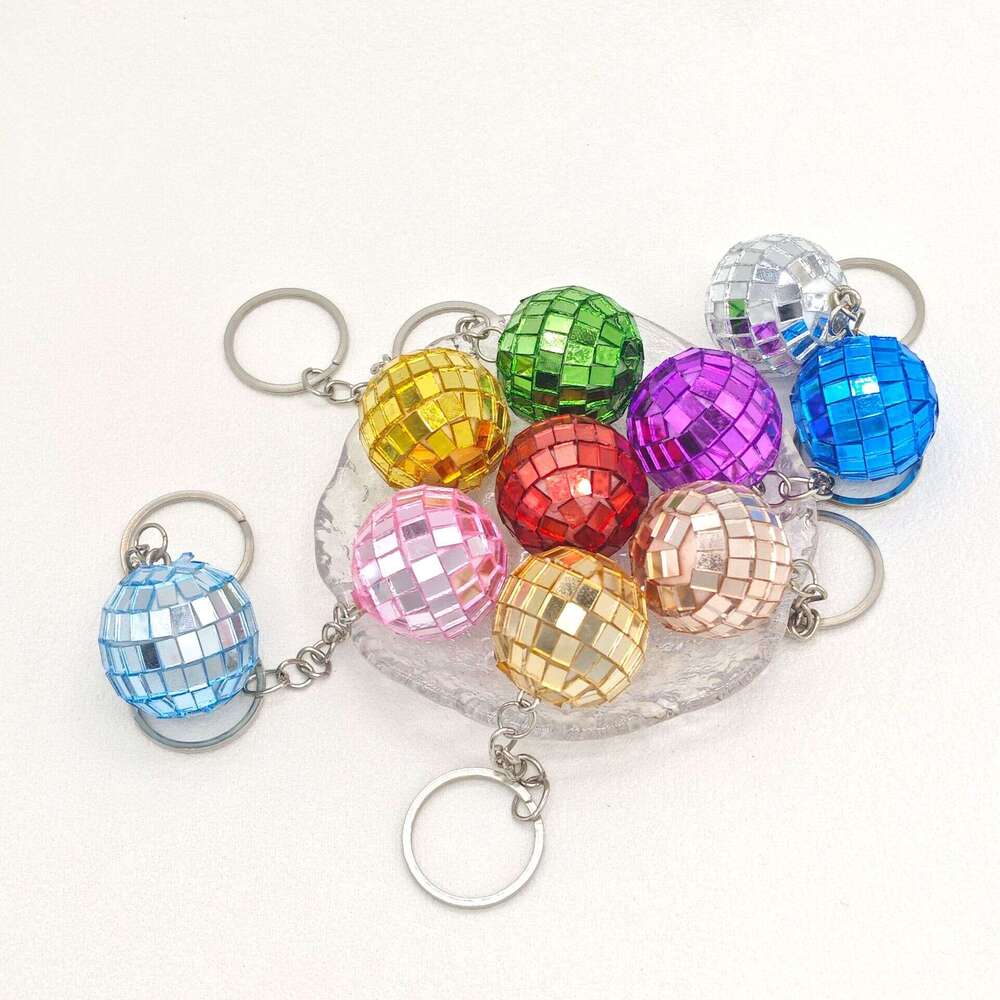 New Mirror DISCO Disco Reflective Ball Keychain Pendant Small Gift